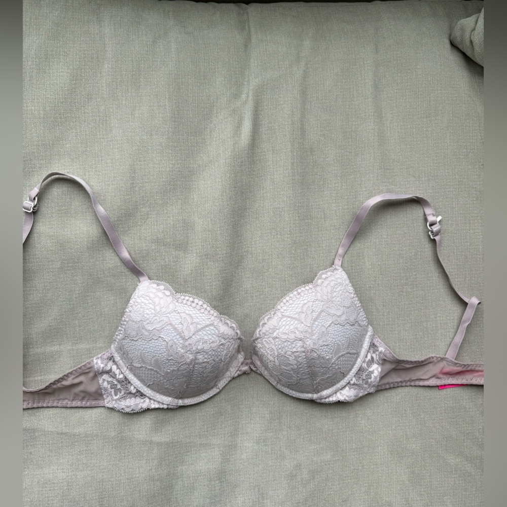 Double push up lace bra